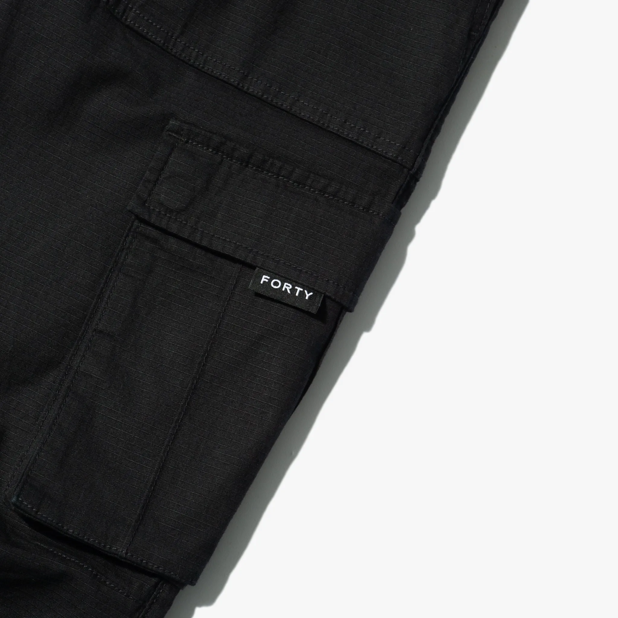 Rip Twill Ripstop Cargo Pants (Black)