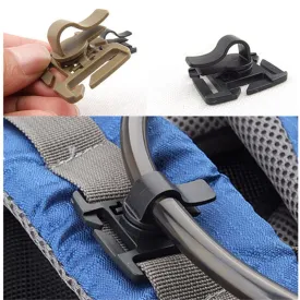 Rotatable Drink Tube Clip Gear Water Pipe Hose Clamp Backpack