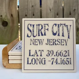 Surf City Coaster Set