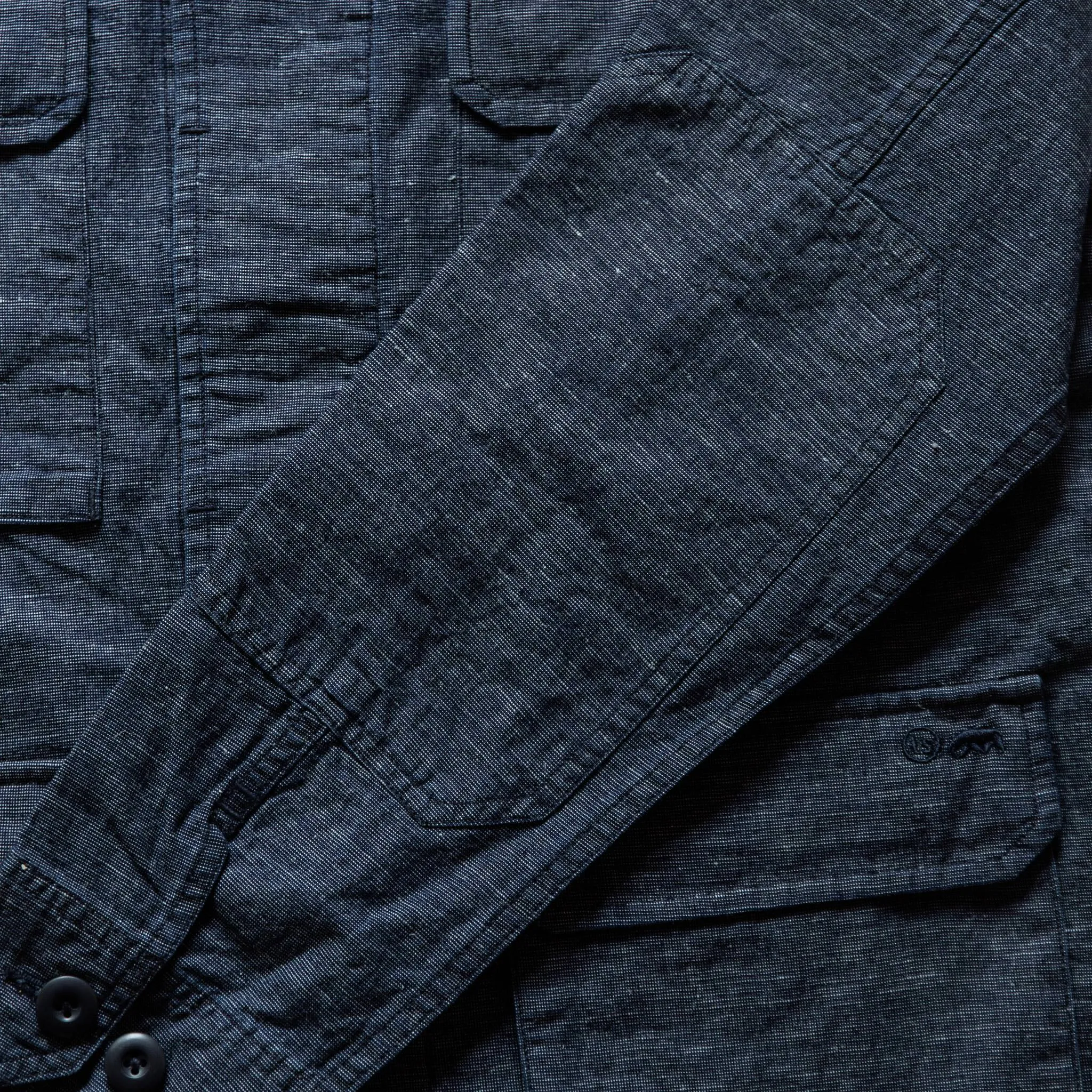 The BDU Shirt Jacket in Indigo Slub